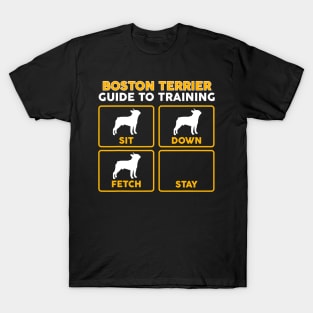 Boston Terrier  Guide To Training T-Shirt